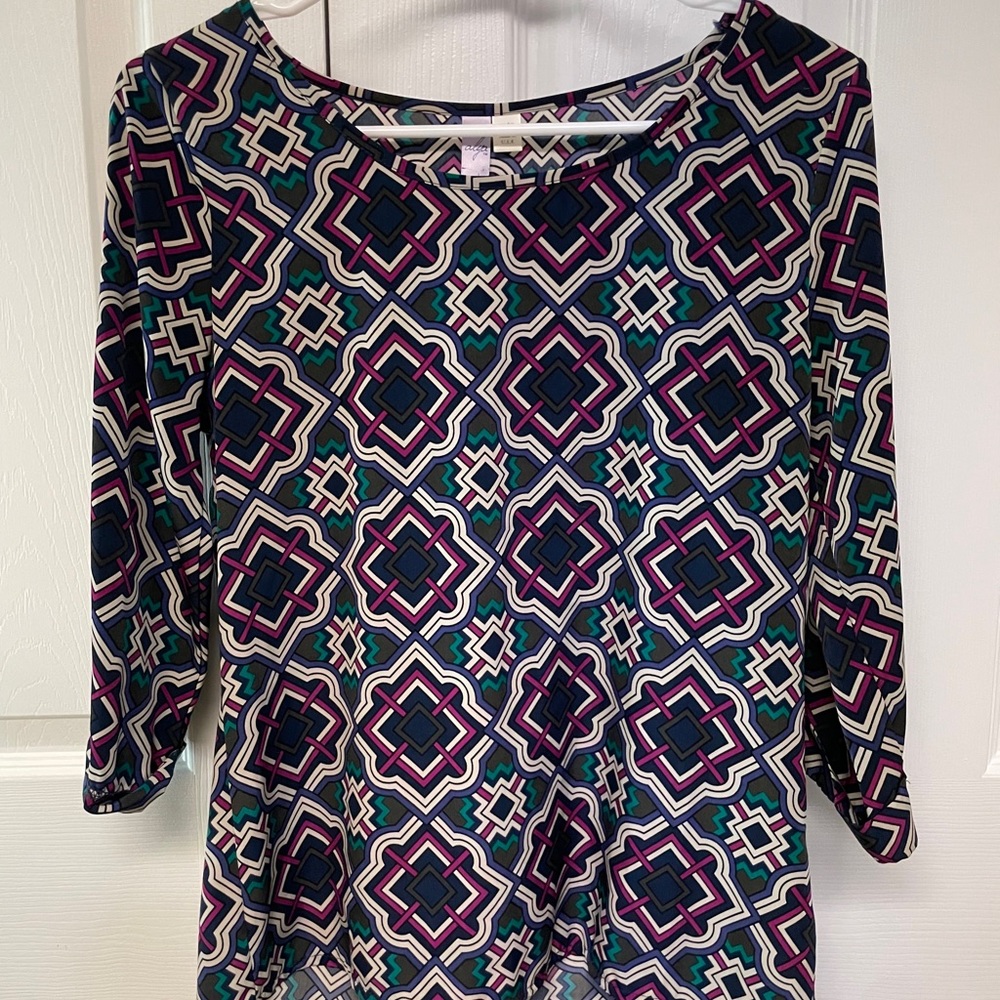 patterned blouse